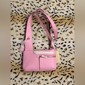 Radley London Pockets Icon Leather Mini Crossbody Bag Pink Purse NWT